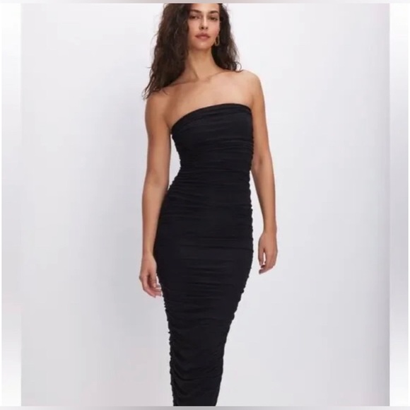 Good American Ruched Tube Dress XS NWT - Picture 2 of 9